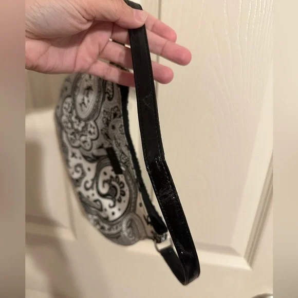 Etro Profumi Paisley Shoulder Bag, Black & White - Picture 7 of 10